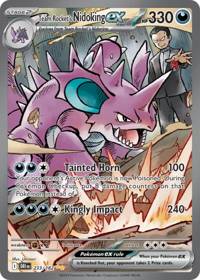 233 Team Rocket's Nidoking ex Destined Rivals 2025 233 Team Rocket's Nidoking ex Destined Rivals 2025
