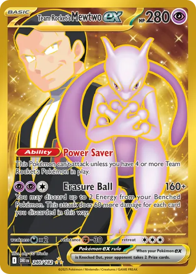 240 Team Rocket's Mewtwo ex Destined Rivals 2025 240 Team Rocket's Mewtwo ex Destined Rivals 2025