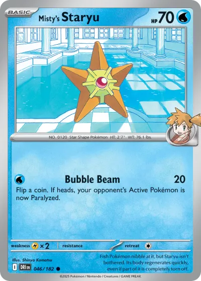 46 Misty's Staryu Destined Rivals 2025 46 Misty's Staryu Destined Rivals 2025