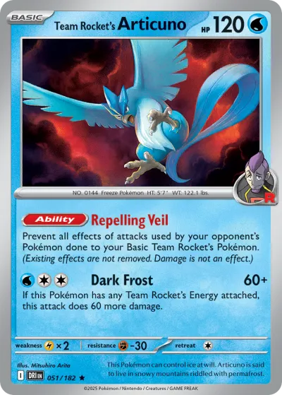 51 Team Rocket's Articuno Destined Rivals 2025 51 Team Rocket's Articuno Destined Rivals 2025