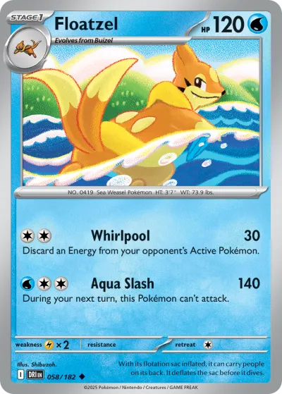 58 Floatzel Destined Rivals 2025 58 Floatzel Destined Rivals 2025