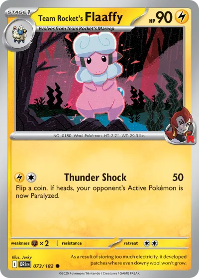 73 Team Rocket's Flaaffy Destined Rivals 2025 73 Team Rocket's Flaaffy Destined Rivals 2025