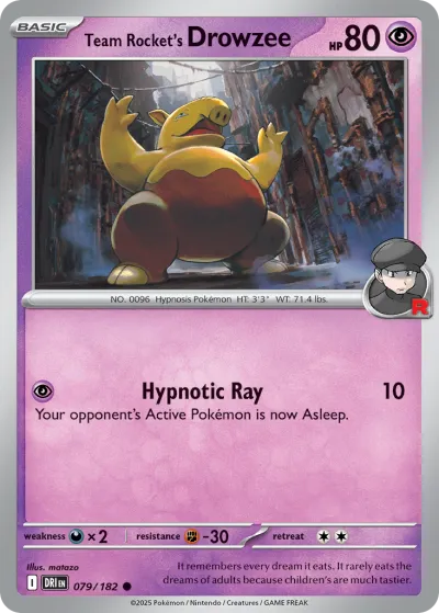 79 Team Rocket's Drowzee Destined Rivals 2025 79 Team Rocket's Drowzee Destined Rivals 2025