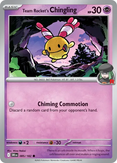85 Team Rocket's Chingling Destined Rivals 2025 85 Team Rocket's Chingling Destined Rivals 2025