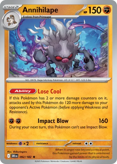 92 Annihilape Destined Rivals 2025 92 Annihilape Destined Rivals 2025