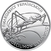 10 ₴ Пилкохвіст український (срібло) Срібні монети НБУ
