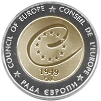 5 ₴ Рада Європи Монети НБУ 2009 2009