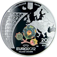 20 ₴ ЄВРО 2012 (срібло) Спорт 20 ₴ ЄВРО 2012 (срібло) Спорт
