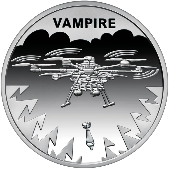 5 ₴ БПЛА Vampire Монети НБУ 2025 2025
