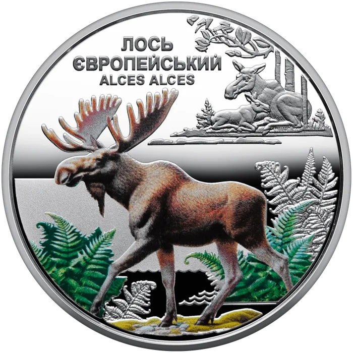 5 ₴ Лось європейський Монети НБУ 2025 2025