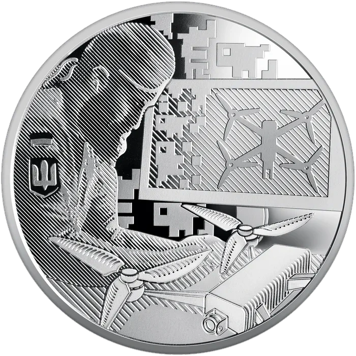 5 ₴ Країна супергероїв. Дякуємо зброярам! Нейзільберові монети НБУ