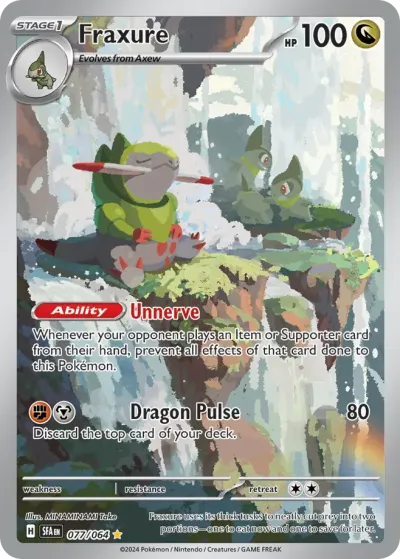 77 Fraxure Shrouded Fable 2024 77 Fraxure Shrouded Fable 2024