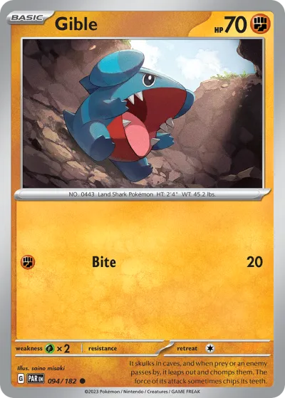 94 Gible Paradox Rift 2023 94 Gible Paradox Rift 2023