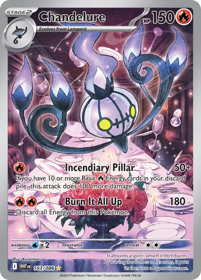 103 Chandelure White Flare 2025 103 Chandelure White Flare 2025
