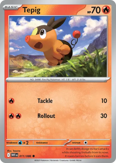 11 Tepig White Flare 2025