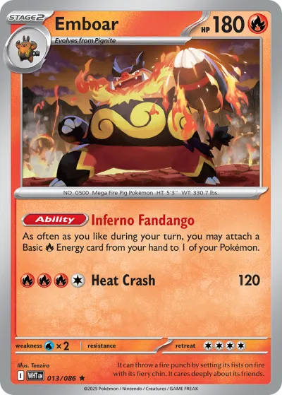 13 Emboar White Flare 2025
