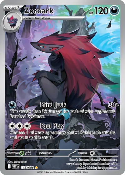 143 Zoroark White Flare 2025 143 Zoroark White Flare 2025
