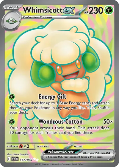 157 Whimsicott ex White Flare 2025 157 Whimsicott ex White Flare 2025