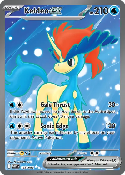 159 Keldeo ex White Flare 2025 159 Keldeo ex White Flare 2025