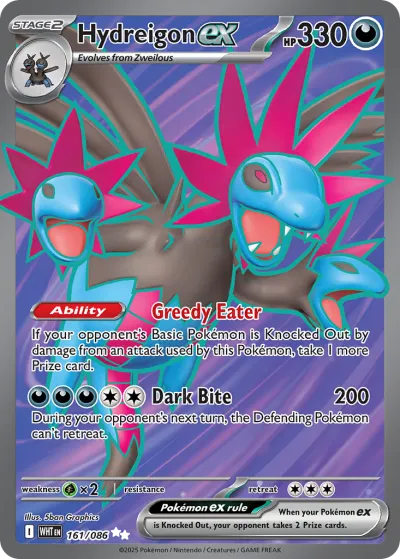 161 Hydreigon ex White Flare 2025 161 Hydreigon ex White Flare 2025