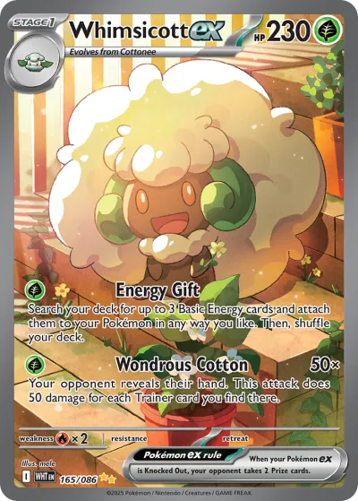 165 Whimsicott ex White Flare 2025 165 Whimsicott ex White Flare 2025