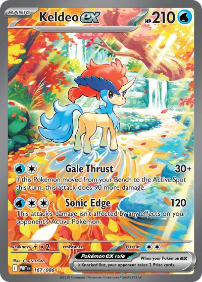 167 Keldeo ex White Flare 2025 167 Keldeo ex White Flare 2025