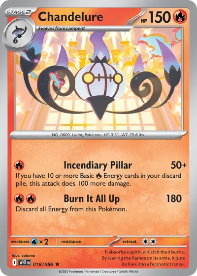 18 Chandelure White Flare 2025