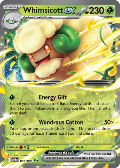 5 Whimsicott ex White Flare 2025