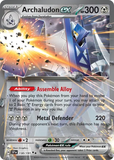 130 Archaludon ex Surging Sparks 2024 130 Archaludon ex Surging Sparks 2024