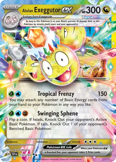 133 Alolan Exeggutor ex Surging Sparks 2024 133 Alolan Exeggutor ex Surging Sparks 2024