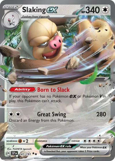 147 Slaking ex Surging Sparks 2024 147 Slaking ex Surging Sparks 2024