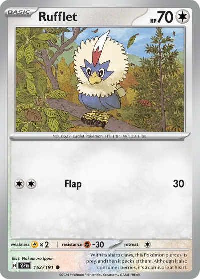 152 Rufflet Surging Sparks 2024 152 Rufflet Surging Sparks 2024