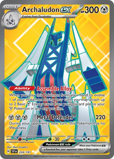 224 Archaludon ex Surging Sparks 2024 224 Archaludon ex Surging Sparks 2024