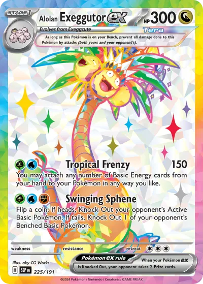225 Alolan Exeggutor ex Surging Sparks 2024 225 Alolan Exeggutor ex Surging Sparks 2024