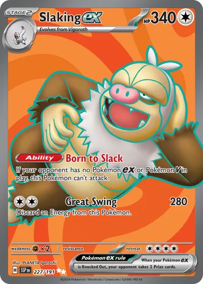 227 Slaking ex Surging Sparks 2024 227 Slaking ex Surging Sparks 2024