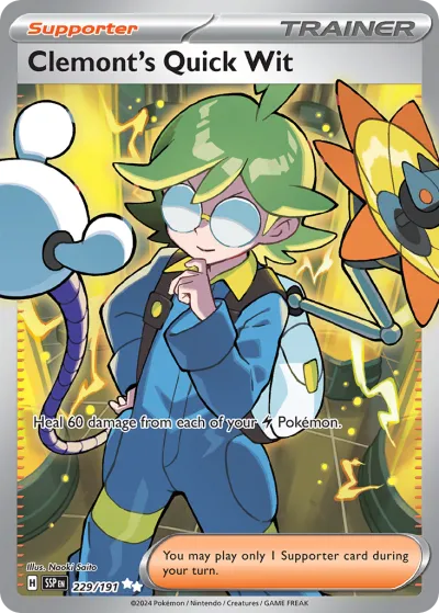 229 Clemont's Quick Wit Surging Sparks 2024 229 Clemont's Quick Wit Surging Sparks 2024