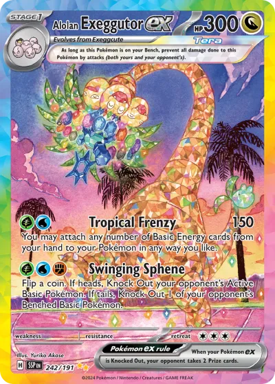 242 Alolan Exeggutor ex Surging Sparks 2024 242 Alolan Exeggutor ex Surging Sparks 2024