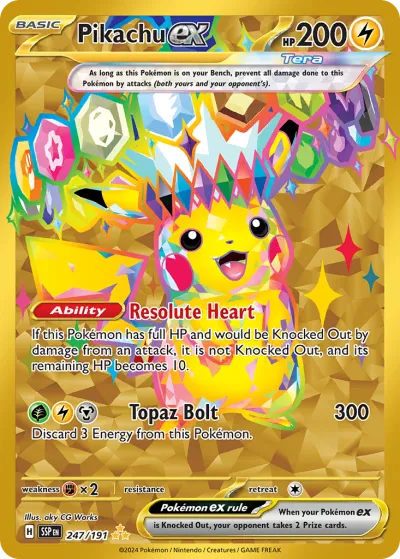 247 Pikachu ex Surging Sparks 2024 247 Pikachu ex Surging Sparks 2024