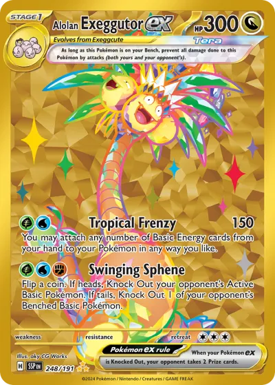 248 Alolan Exeggutor ex Surging Sparks 2024 248 Alolan Exeggutor ex Surging Sparks 2024
