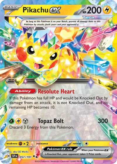 57 Pikachu ex Surging Sparks 2024 57 Pikachu ex Surging Sparks 2024