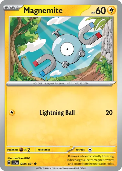 58 Magnemite Surging Sparks 2024 58 Magnemite Surging Sparks 2024