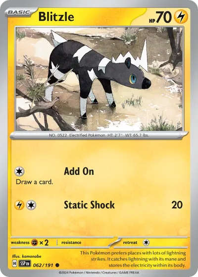62 Blitzle Surging Sparks 2024 62 Blitzle Surging Sparks 2024