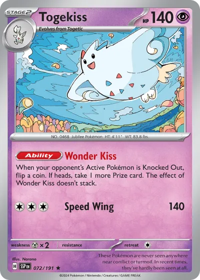 72 Togekiss Surging Sparks 2024 72 Togekiss Surging Sparks 2024