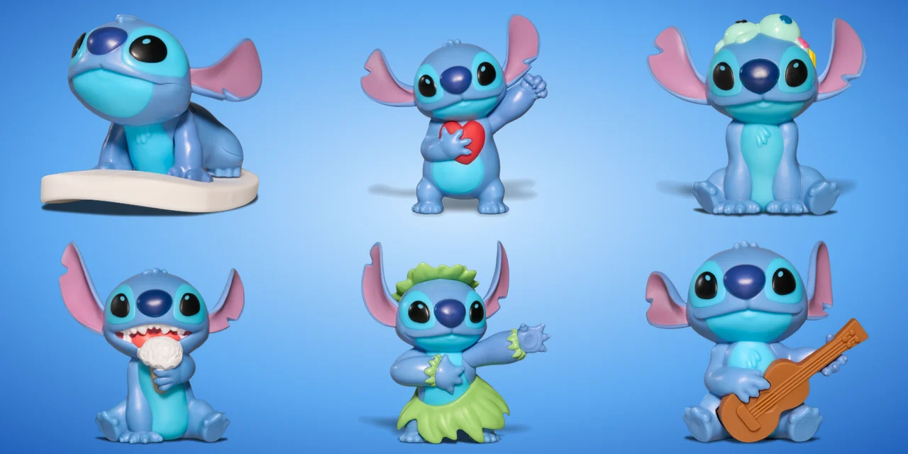 Іграшки Burger King Disney Stitch у King Jr.: Stitch у шести позах
