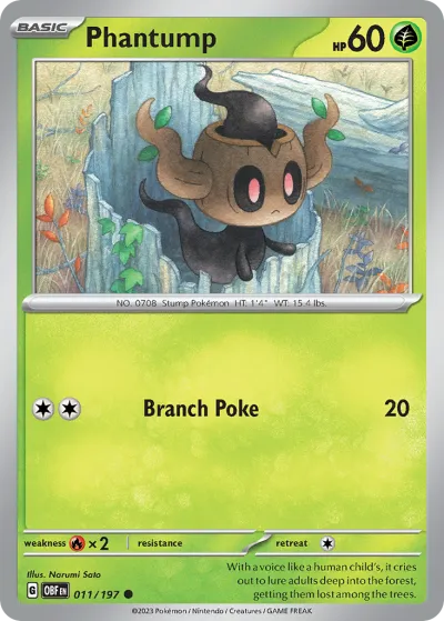 11 Phantump Obsidian Flames 2023