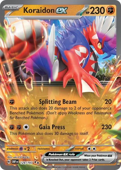 124 Koraidon ex Obsidian Flames 2023 124 Koraidon ex Obsidian Flames 2023
