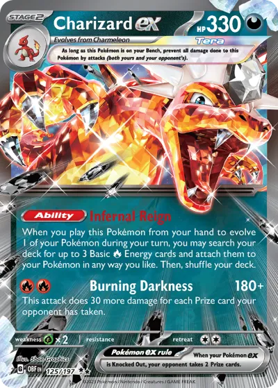125 Charizard ex Obsidian Flames 2023 125 Charizard ex Obsidian Flames 2023