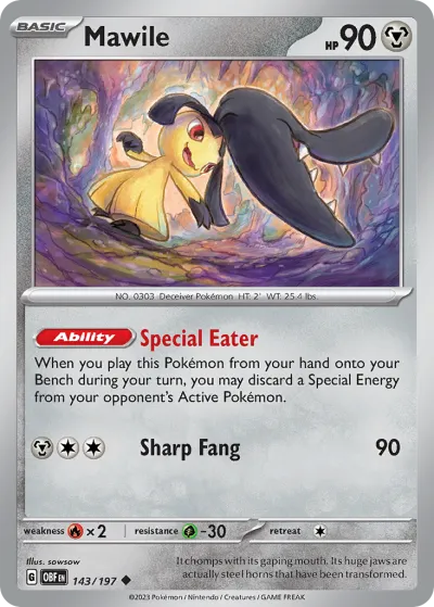143 Mawile Obsidian Flames 2023 143 Mawile Obsidian Flames 2023