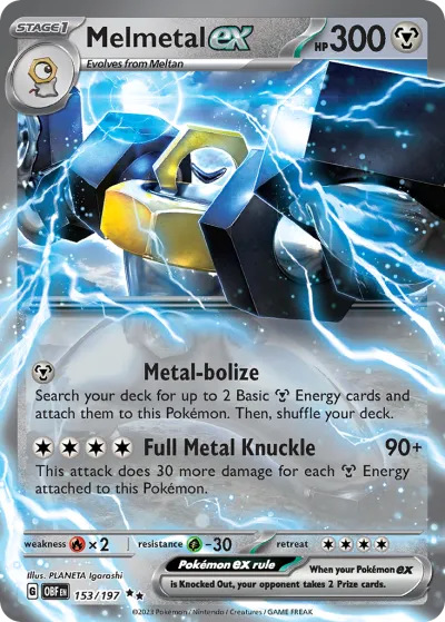 153 Melmetal ex Obsidian Flames 2023 153 Melmetal ex Obsidian Flames 2023