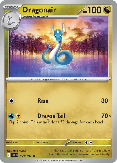 158 Dragonair Obsidian Flames 2023 158 Dragonair Obsidian Flames 2023